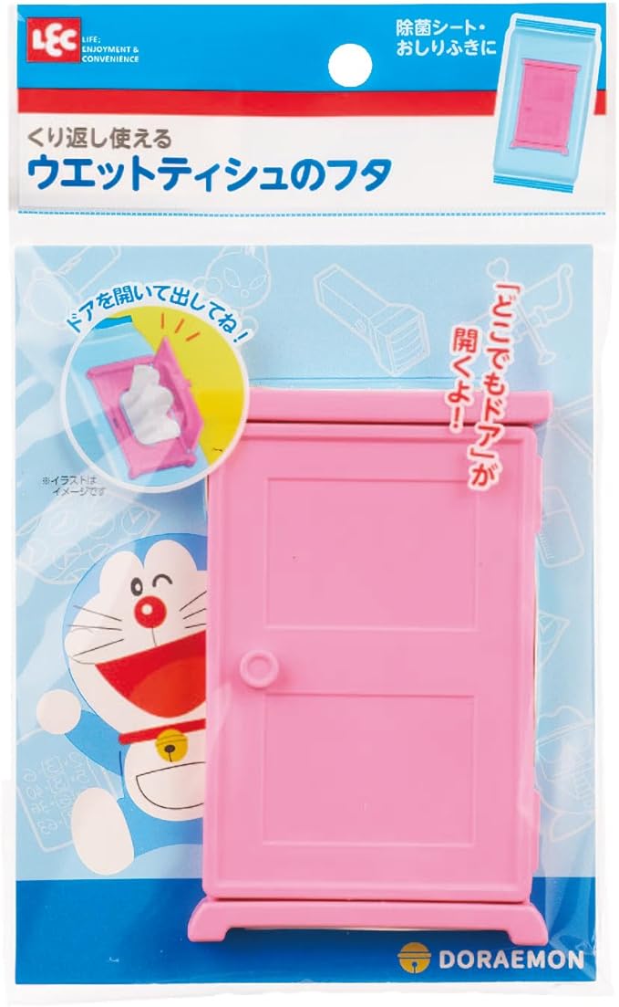 LEC Doraemon Wet Tissue Repeatable Lid (Anywhere Door), Disinfecting Sheet, Wipes - NewNest Australia