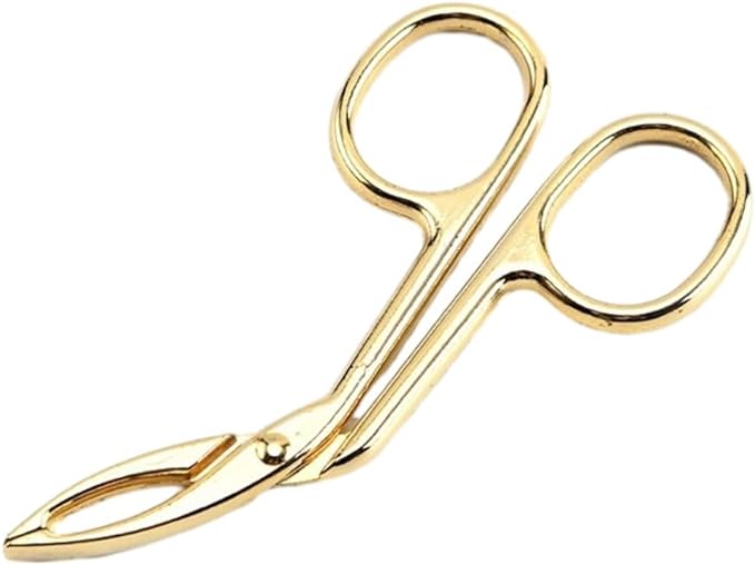 Tweezers, Eyebrows, Scissors Type, Bending Head, Simple, Scissors Tweezers, Tweezers, Cosmetic Tool, Eyebrow, Beard, Nose Hair, Multi-functional (Gold) - NewNest Australia
