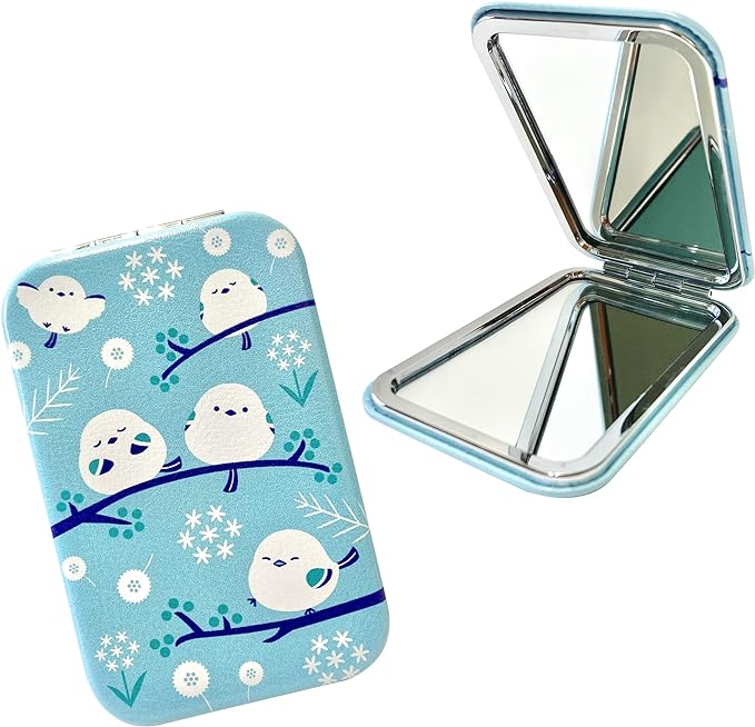 [Kinagani Shimaenaga] Compact Mirror, Hand Mirror, Portable, Folding Mirror, Hand Mirror, Cute, Character Shimaenaga Kotori (Round/1 Piece) - NewNest Australia