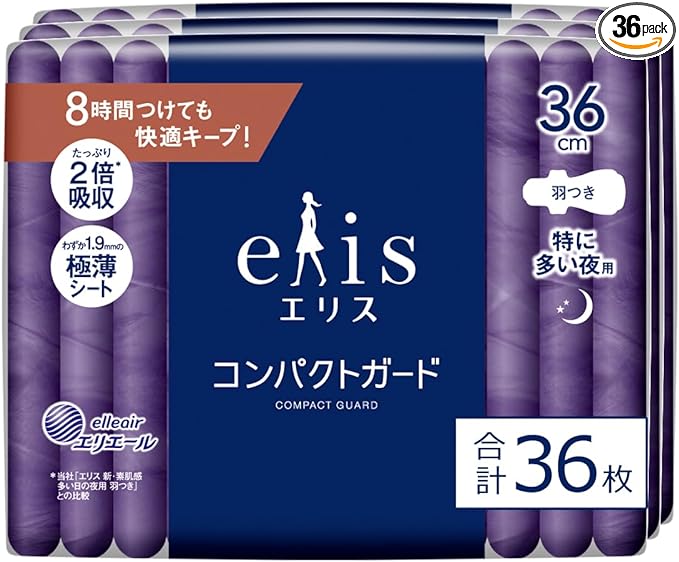 Eris Compact Guard with Wings, 36cm (especially for heavy nights), 36 pieces [Bulk Purchase] - NewNest Australia