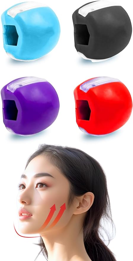 KAMIHO Facial Muscle Training, Small Facial Correction, Oral Corner Raising Goods, Nolabial Line Training (Black) - NewNest Australia