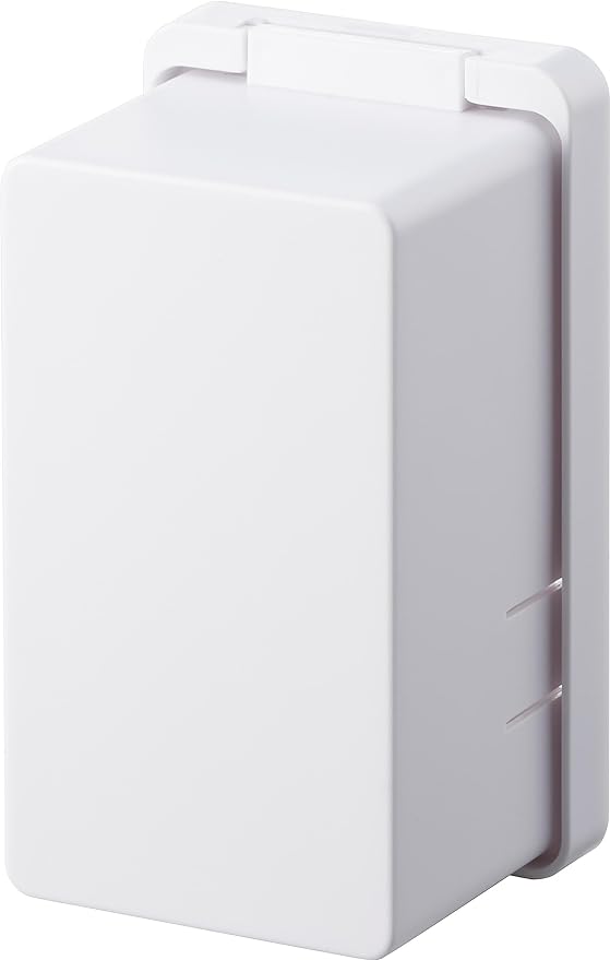 Yamazaki 4156 Outlet Guard, White, Approx. W 2.8 x D 2.4 x H 4.7 inches (7 x 6 x 12 cm), Smart Smart Outlet Cover, Supports 1-3 Openings, Tamper Prevention - NewNest Australia