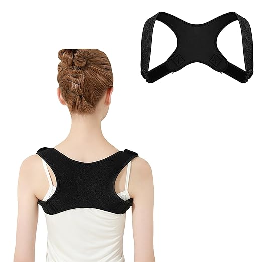 DFsucces Posture Belt, Posture Supporter, Hunchback Correction Belt, Back Muscles, Back Support, Posture Correction, Breathable, Non-Stretchable, Easy to Put on and Take Off, Unisex (M) - NewNest Australia
