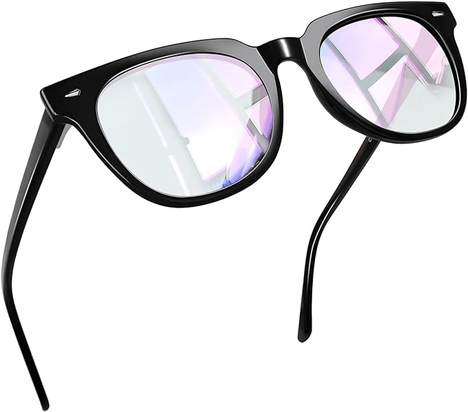 [Joopin] Blue Light Cut Glasses, PC PC Ultralight TR90 UV Protection, Wellington Glasses, Transparent Lens, Men's, Women's - NewNest Australia