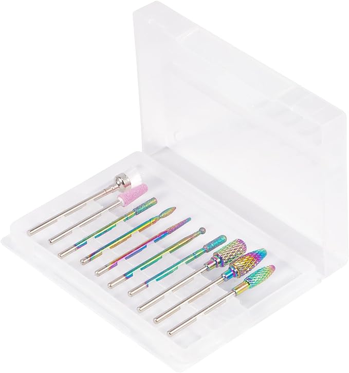 Annhua Nail Bit, 10 Types, Nail Machine Bit, Nail Drill Bit, Made of Tungsten Steel, Nail Off Bit, Electric Nail Drill Bit, Nail Bit Set, Grinding Nails, Grinding Nail Head, For Home Salons, Nail Tools - NewNest Australia
