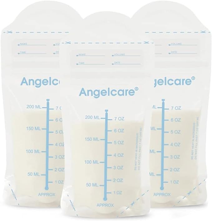 Breast Milk Bags, 6.8 fl oz (200 ml), 30 Sheets/50 Sheets/100 Pieces, Sterilized, Hygienic, Easy to Freeze, (30 Sheets) - NewNest Australia