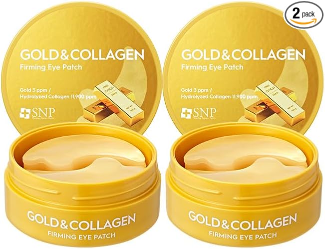1+1 (Official Snp) Gold Collagen Firming Eye Patch (60 Pieces) Set of 2 - NewNest Australia