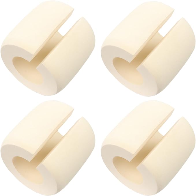 Samcos Door Stopper Entrance Door Cushion, Set of 4, NBR Rubber Increases Toughness, Prevents Pinching Fingers/Stops Cushions, Sliding Doors, Drawers, Door Opening, Indoor Doors, Babies, Child Safety, Protective Equipment (White) - NewNest Australia
