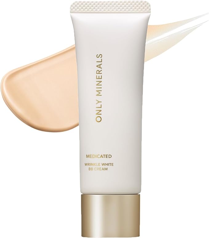 ONLY MINERALS Medicated Wrinkle White BB Cream Light Ochre 0.9 oz (25 g) Niacinamide Formulated High Cover - NewNest Australia