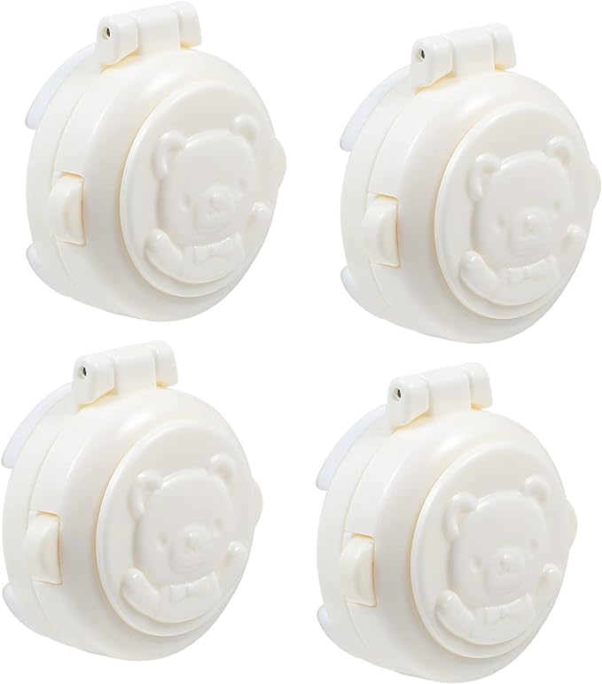 STOBOK Car Wash Key Start Protective Cover Car Wash Key Start Cover Push Button Safety Device Button Lock Cover Button Lock Cover Light Switch Cover Guard 4pcs - NewNest Australia