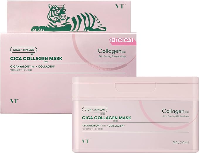 VTCOSMETICS Deer Collagen Mask, 5 Types, 30 Pieces, Moisturizing, Sensitive Skin, Elasticity, Skin Care, Skin Care, Mask Pack, Sheet Mask, Korean Cosmetics - NewNest Australia