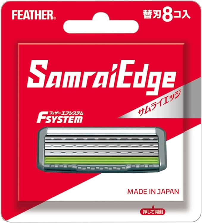 FEATHER F-System Samurai Edge Replacement Blades, 8 Pieces - NewNest Australia