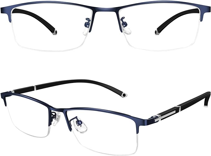 [KIHASU] Reading Glasses for Men and Women, Blue Light Cut, Stylish, Frequency +1.0 to 3.0, Half Rim - NewNest Australia