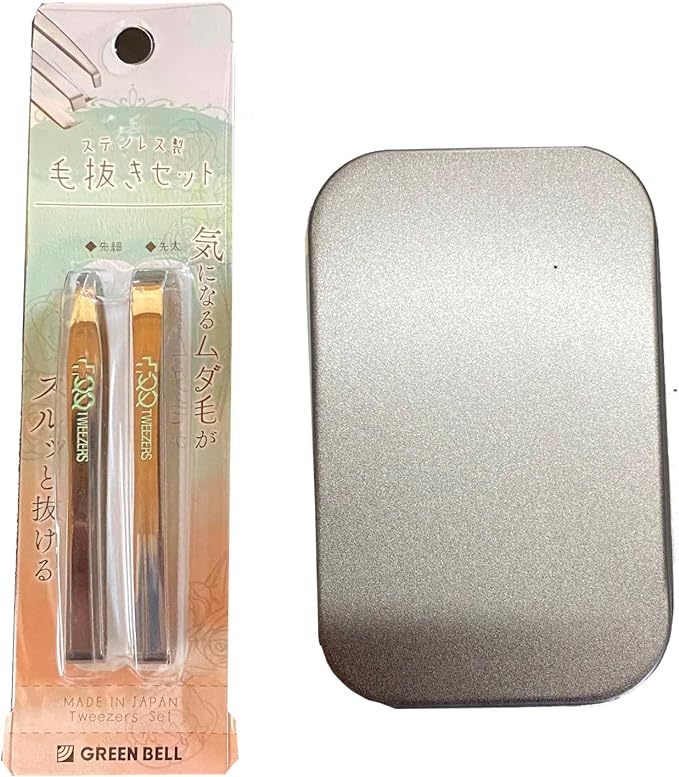 Tweezers Set, Durable Thick, Stainless Steel, Firm Catch, Made in Japan, Precision Finish, Fine Finish, Fine, Thick, Unwanted Hair Treatment - NewNest Australia
