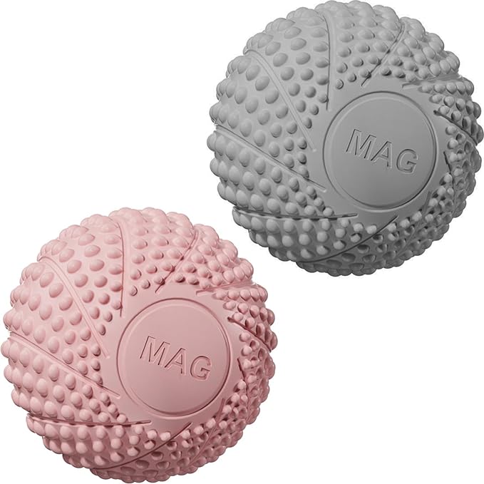 Hogme Massage Ball Set of 2 Myofascial Release Balls Neck Waist Traction Point Stretch Ball (Grey & Pink) - NewNest Australia