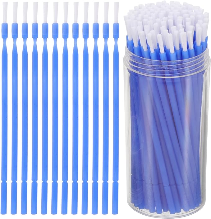 Beaupretty 100pcs Disposable Micro Brush Applicators Dental Brushes Disposable Applicators with Flexible Tips Whitening Adhesive Desensitizer Brush Wax Glue Applicator - NewNest Australia