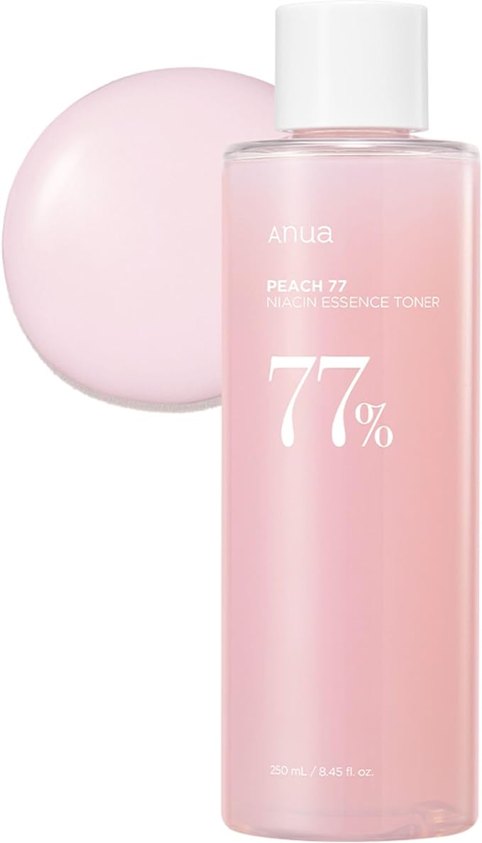 ANUA Peaches 77% Niacin Essence Toner, 8.5 fl oz (250 ml), Lotion, Exfoliating Pore Care, Skin Tone Care, Light Skin, Shiny Skin, Moisture Moisturizing, Sensitive Skin, Dry Skin, Korean Cosmetics - NewNest Australia