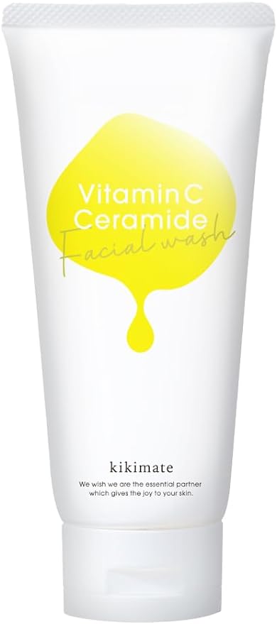 kikimate Enzyme Facial Cleansing Cream, Vitamin C, Moisturizing, 4.2 oz (120 g), Niacinamide, Ceramide, CICA, Facial Cleansing Foam, Pores, Blackheads, Square Plug, Care, Sensitive/Dry Skin, - NewNest Australia