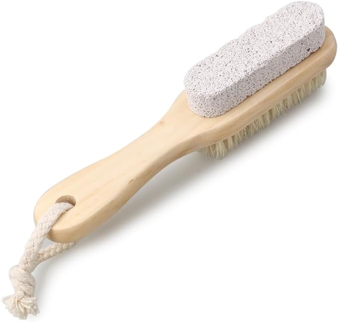 Beaupretty Foot Brush & Pumice Stone With Handle Corn Remover Exfoliant Scrubber Brush For Drying, Dead Skin Foot Or Body For Men Women - NewNest Australia