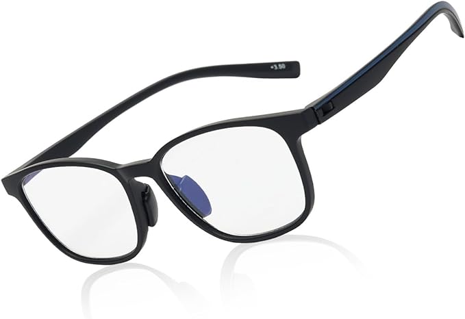 [CEETOL] Prescription Glasses, Prescription Glasses, Nearsighted Glasses, Men's, Women's, Stylish PC Glasses, UV Protection, Computer Glasses, TR90, Elastic Frame, Clear, Thin Lens, Unisex, Lightweight - NewNest Australia