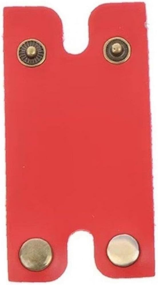 Razor Head Protector Cover Cutter Head Protector Leather Protective Cover Portable Safety Razor Protector for Travel Red - NewNest Australia