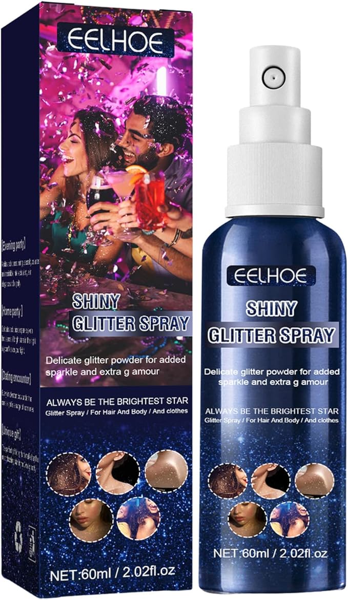 Glitter Spray Glitter Spray Hair Glitter Spray for Wedding Party Festival Holiday Events Makeup Supplies Shiny Body Glitter for Clothes and Hair | Glitter Spray for Fabric,Shiny Glitter Spray for - NewNest Australia