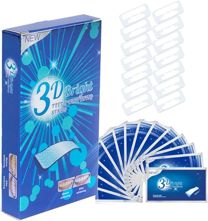 Teeth Whitening Tape Self Whitening Sheet for 14 Days, Removes Yellowing of Teeth, Easy Toothpaste, 14 Doses, Pack of 28 - NewNest Australia