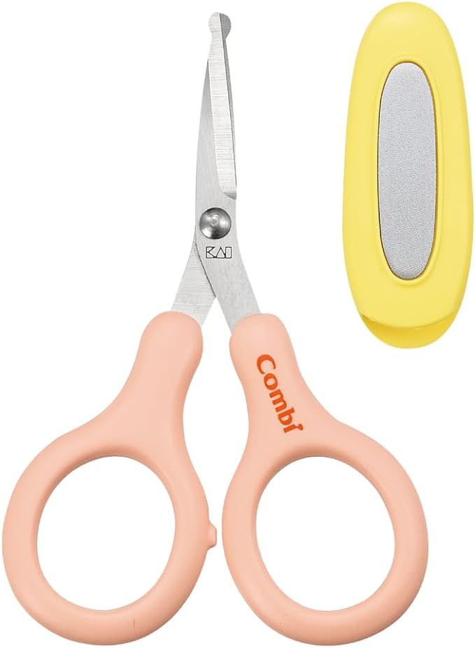 Combi Nail Scissors for Newborns, Powder Pink - NewNest Australia