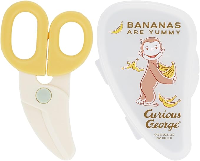 Skater BFC1-A Kitchen Scissors Baby Food Cutter Curious George 24 - NewNest Australia