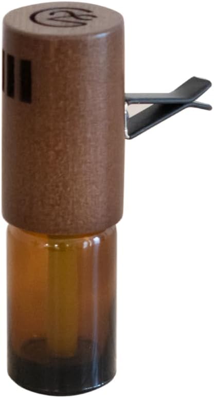 Thaleiaveil Sari Bell Aroma Diffuser, Car Diffuser, Air Conditioner Vent Clip Type, Wood Grain, Brown - NewNest Australia
