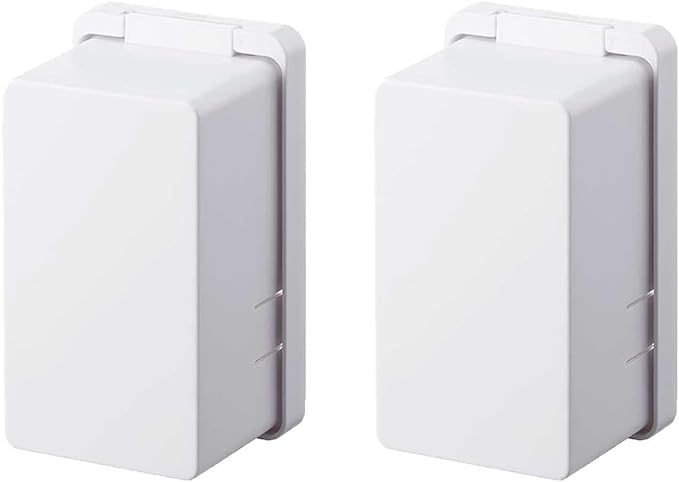 Yamazaki Lab. Original Set 4157 Outlet Cover, Smart Smart Outlet Guard, Set of 2, Black 4157 | Yamazaki Baby Pet Safety Outlet, Hidden, Stylish, Dust, Dust Protection, 2 Outlets - NewNest Australia
