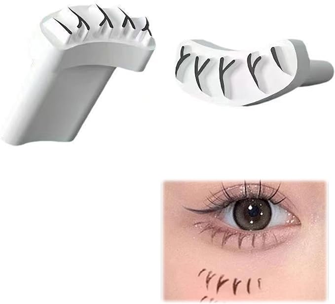 Coolooda Lower Eyelash Stamp, 3D Sensation, False Eyelashes, Lower Eyelash Makeup, Easy Application of Eyelash Makeup, One Second, Long Lasting Makeup That Won't Crumble Your Makeup Door, DIY Eye - NewNest Australia