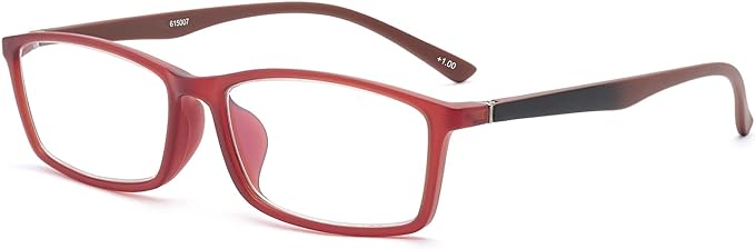 [GO!GRM] Reading Glasses, Lightweight, Reading Glasses, Blue Light Cut, Senior Glasses, Men's, Women's, Square, Easy to Wear, Cool, Compact, Case Included, UV Protection, Fashion, Present, Model Number: 615007 - NewNest Australia