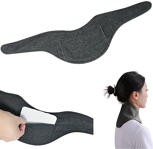 Dark Gray Neck Supporter with Cairo Pocket, Cold Protection, Neck Pad - NewNest Australia