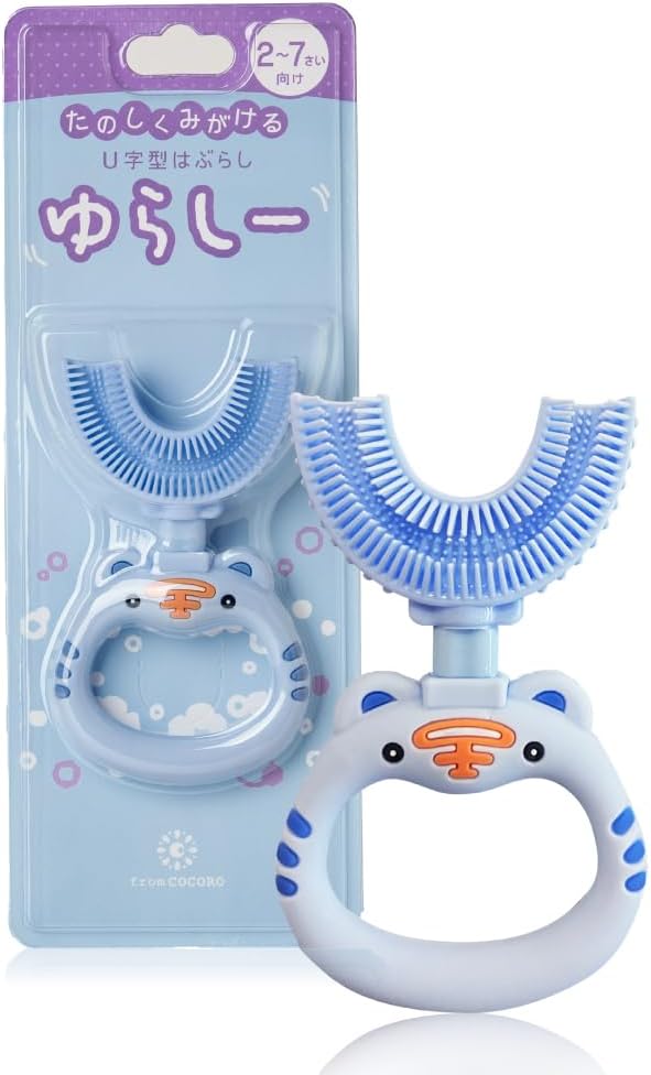 Yurashi (Children's Toothbrush, U-Shaped, Soft, 2-7 Years) From Kokoro 1 Piece - NewNest Australia