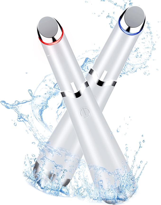 Eye Beauty Device, Eye Care, Heating Care, Ion Implementation, Micro Vibration, 2 Color LED, Face, Eye and Mouth Care, USB Rechargeable, Household Facial Device, Gift, Japanese Instruction Manual - NewNest Australia