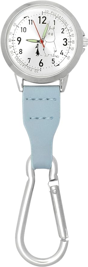 Moomin ST-TSM0011 Watch with Carabiner (Luminous Hand) Sax Blue - NewNest Australia