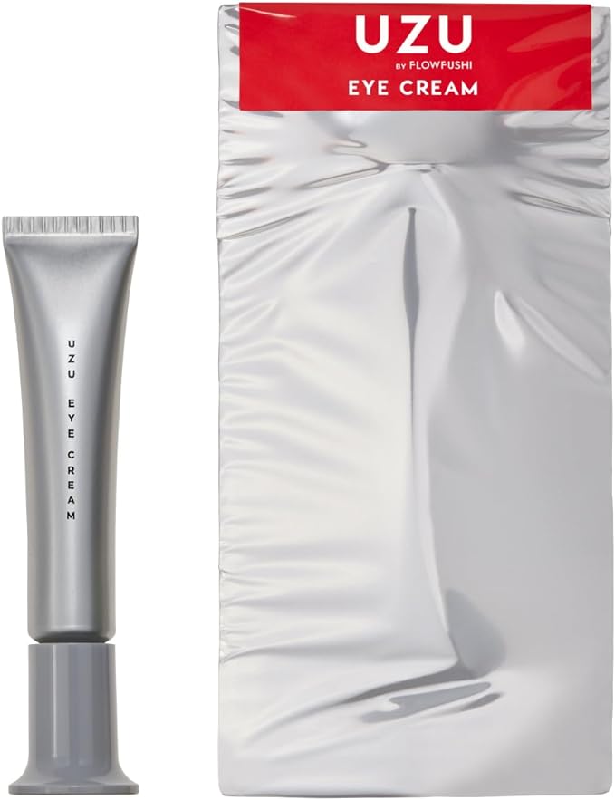UZU BY FLOWFUSHI Eye Cream 00 (Daytime Eye Cream), 0.5 oz (15 g), Toning Up, Wrinkles, Bears, Hali, Dullness, Hypoallergenic, Artificial Fragrance, Synthetic Coloring, Alcohol Free, Paraben Free, - NewNest Australia