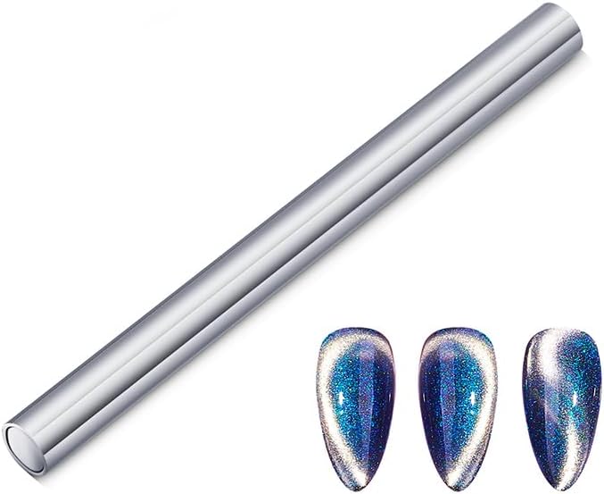 Ladruph Nail Tools Nail Magnets Cat Eye Stick Magnet Cylinder Shape Magnetic Slice Magnetic Stick Portable Suction 3D Tips Magnetic Stick UV Gel Polish Gradient Rod Manicure Nail Art Tool - NewNest Australia