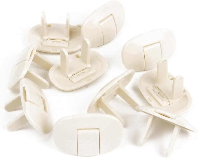 KOYOKOMA Set of 10 Outlet Caps, Electric Shock, Fire, Leakage Prevention, Outlet Cover, Mischief Prevention, Baby Safety, Baby Guard, Children, Dust Prevention - NewNest Australia
