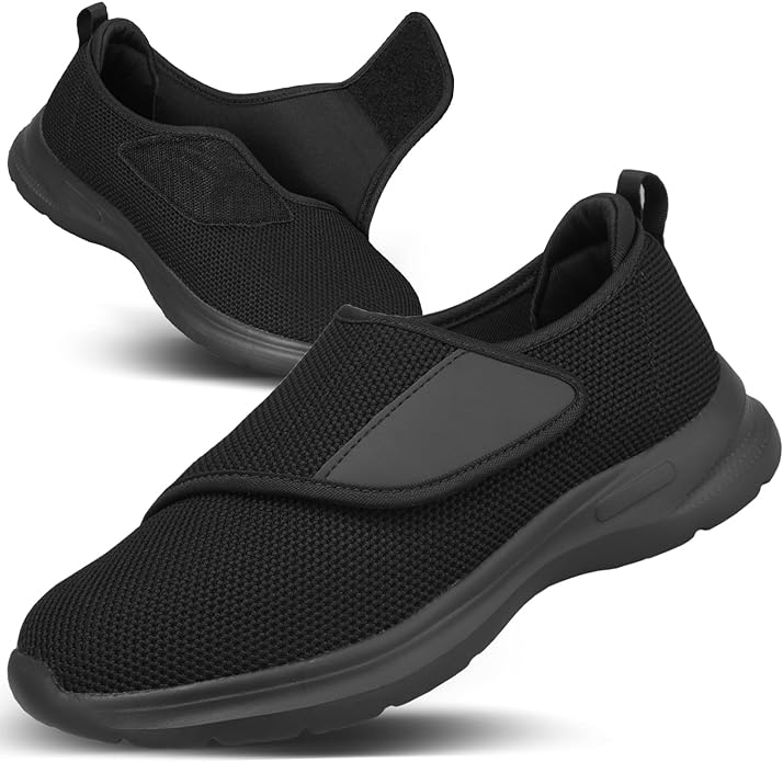 JFbaha Nursing Shoes, Nursing Shoes, Men's, Women's, Slip-on Rehabilitation Shoes, Sneakers, Lightweight, Anti-Slip, Elderly, Velcro, Indoor Shoes, Outdoor, Fall Prevention, 3E, Wide, Soft, Walking, - NewNest Australia