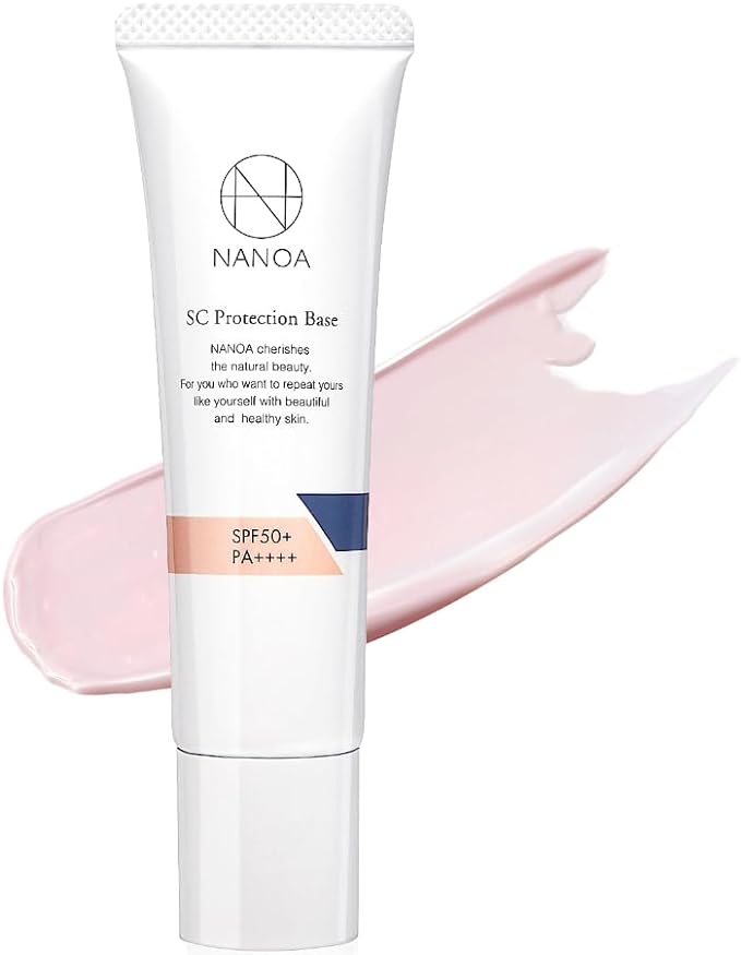 NANOA Dermatologist Hot Hot Sunscreen Makeup Base Pink Tone Up Base Human Stem Cell Formulated Moisturizing Pores Anti Shine SPF 50+ PA++++ Additive-Free Made in Japan - NewNest Australia