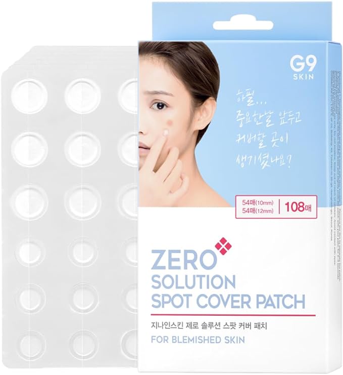 G9SKIN Official [Large Capacity 108 Pieces] New Zero Solution Spot Cover Patch Trouble Patch Gynine Skin ZERO SOLUTION SPOT COVER PATCH Korean Cosmetics - NewNest Australia