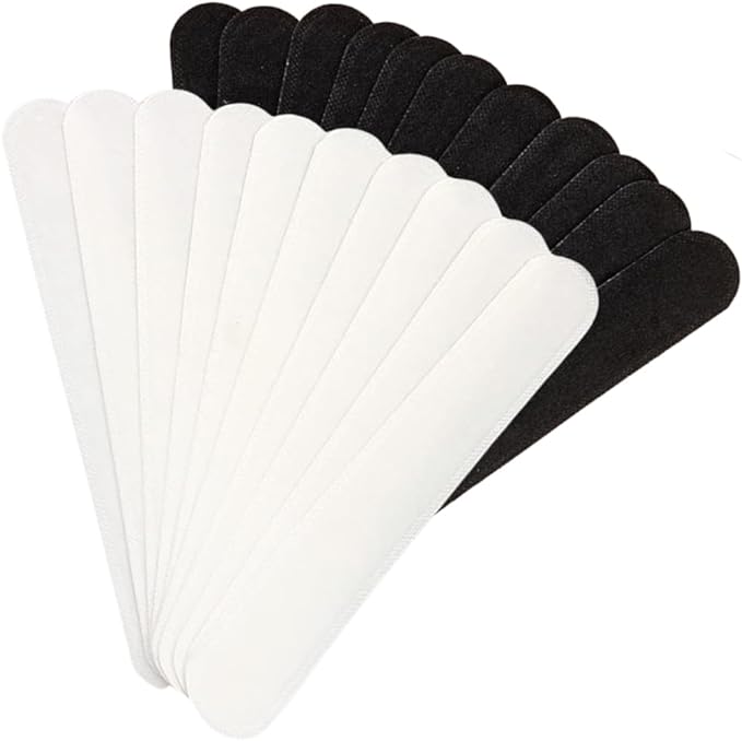 I'm so happy Sweat Pad, Hat, Sweat Sheet, Washable, Hat Liner, Disposable Shirt, Set of 120 (Black) - NewNest Australia