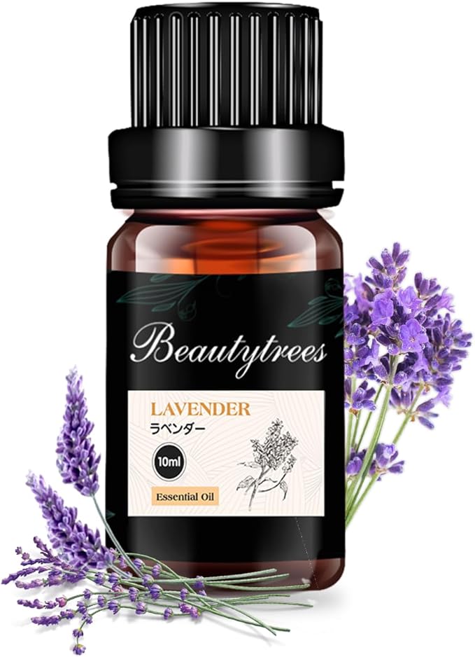 Beautytrees Lavender Essential Oil, 0.3 fl oz (10 ml), Essential Oil, Aroma Oil, 100% Natural, For Rooms, Humidifiers, Aroma Pots, Diffusers, Aroma Stones, Baths, Lavender Essential Oil - NewNest Australia