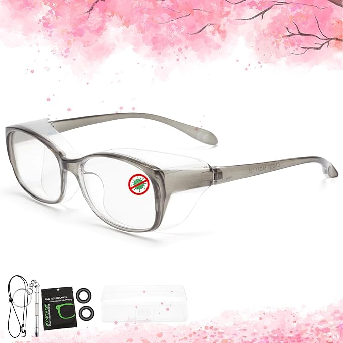 ESAVIA Pollen Glasses, Goggles, Fluffy Glasses, Non-Fog, Blue Light Cut, Dust, Splash Prevention Glasses, Women's, Men's, Glasses - NewNest Australia