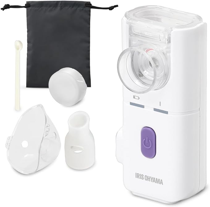 Iris Ohyama PK-101WH Pocket Ultrasonic Inhaler Nebulizer Usable - NewNest Australia