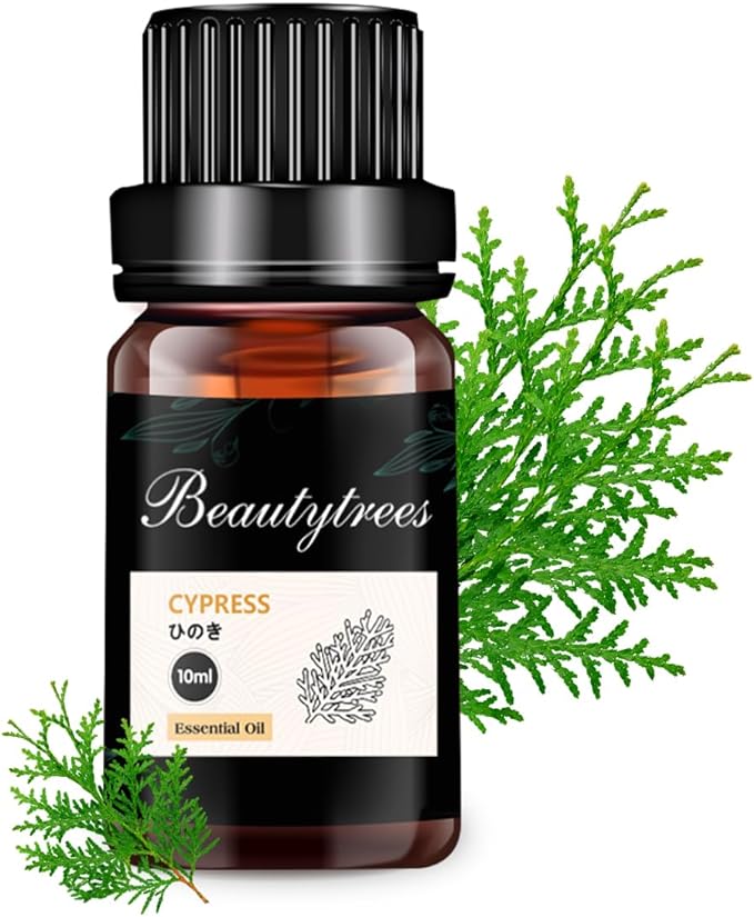 Beautytrees Aroma Oil, Cypress Essential Oil, Essential Oil, 0.3 fl oz (10 ml), 100% Natural Cypress Scent, Aroma, Diffuser, Aroma Stone, Humidifier, Massage, Bath - NewNest Australia
