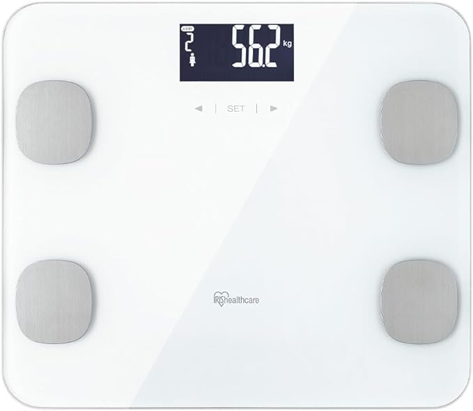 Iris Ohyama Weight Scale Body Composition Meter Health Appliances Health Health Care Physical Condition Management IBCM-211-W White - NewNest Australia