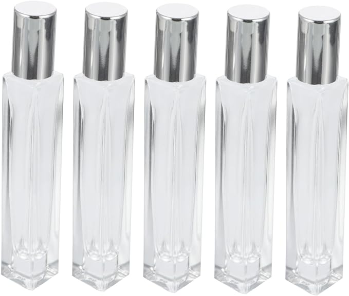Housoutil 5 Pcs Roll On Bottling Glass Containers Essential Oil Vials Glass Roll On Bottles Kit Roll On Essential Bottles Essential Glass Refillable Bottles - NewNest Australia
